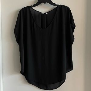 Lush Flowy V-Neck Blouse